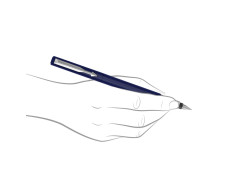 Parker Vector Standard Chrome Trim Calligraphy Fountain Pen | 7-Piece Set containts 2 Nibs, 2 Blue & 2 Black Ink Cartridges | Ideal for Creative Writing & Fine detailing