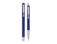 Parker Vector Standard Roller Ball Pen and Ball Pen - Blue Body, 2 Count (Pack of 1) (9000017309)