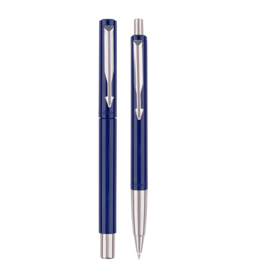 Parker Vector Standard Roller Ball Pen and Ball Pen - Blue Body, 2 Count (Pack of 1) (9000017309) Parker Vector Standard Roller Ball Pen and Ball Pen - Blue Body, 2 Count (Pack of 1) (9000017309)