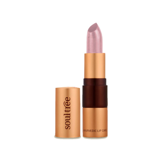 SoulTree Ayurvedic Lipstick - Nude Pink 500, 4gm | Creamy Texture | Enriched with Organic Ghee & Almond Oil | Moistured & Nourished Lips | 4gm SoulTree Ayurvedic Lipstick - Nude Pink 500, 4gm | Creamy Texture | Enriched with Organic Ghee & Almond Oil | Moistured & Nourished Lips | 4gm