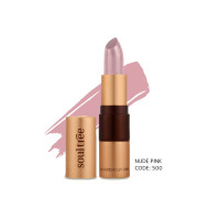SoulTree Ayurvedic Lipstick - Nude Pink 500, 4gm | Creamy Texture | Enriched with Organic Ghee & Almond Oil | Moistured & Nourished Lips | 4gm SoulTree Ayurvedic Lipstick - Nude Pink 500, 4gm | Creamy Texture | Enriched with Organic Ghee & Almond Oil | Moistured & Nourished Lips | 4gm