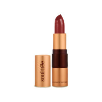 SoulTree Ayurvedic Lipstick - Java Brown 810, 4gm | Creamy Texture | Enriched with Organic Ghee & Almond Oil | Moistured & Nourished Lips | 4gm