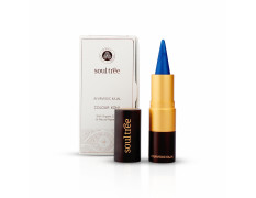 SoulTree Ayurvedic Kajal | Mood Indigo Kajal 006 | Blue Shade | Enriched with 100% Organic Ghee, Almond Oil & Camphor | Soothe, Cool & Nourish Eyes | 3gm