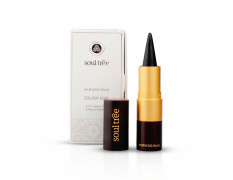 SoulTree Ayurvedic Kajal | Pure Black 011 | Black Shade | Enriched with 100% Organic Ghee, Almond Oil & Camphor | Soothe, Cool & Nourish Eyes | Soothes, Cools, and Nourishes Eyes with Gentle Care 3gm