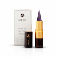 SoulTree Ayurvedic Kajal | Voilet Bainganee Kajal 012 | Purple Shade | Enriched with 100% Organic Ghee, Almond Oil & Camphor | Soothe, Cool & Nourish Eyes | 3gm