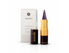 SoulTree Ayurvedic Kajal | Voilet Bainganee Kajal 012 | Purple Shade | Enriched with 100% Organic Ghee, Almond Oil & Camphor | Soothe, Cool & Nourish Eyes | 3gm