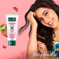 Biotique Face Glo Advance Brightening Fruit Cream | Visibly Flawless Skin | Lightens Skin Tone | 100% Botanical Extracts | Suitable for All Skin Types | 50g