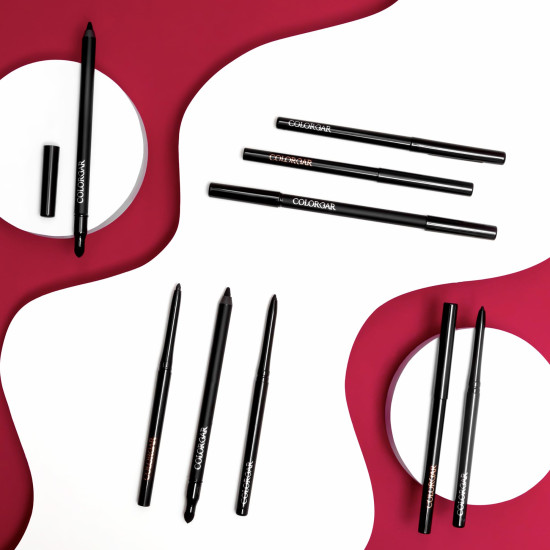 Colorbar Just Smoky Kajal, Just Black, 1.2g | Waterproof & Smudge proof | Soft & Velvety texture | Long lasting Kajal