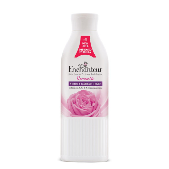 Enchanteur Romantic Perfumed Body Lotion, 250ml | With Vitamin A, C, E & Niacinamide | Fast Absorbing, Hydrating, Water Based, Non-Greasy, Floral French Fragrance for Silky Smooth Skin Enchanteur Romantic Perfumed Body Lotion, 250ml | With Vitamin A, C, E & Niacinamide | Fast Absorbing, Hydrating, Water Based, Non-Greasy, Floral French Fragrance for Silky Smooth Skin
