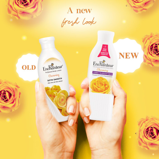 Enchanteur Charming Perfumed Body Lotion, 250ml, with Aloe Vera & Olive Butter for Satin Smooth Skin