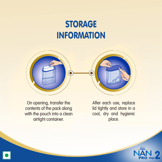 Nestle NAN PRO 2 Follow-up Formula Powder - After 6 months, Stage 2, 400g Bag-In-Box Pack Nestle NAN PRO 2 Follow-up Formula Powder - After 6 months, Stage 2, 400g Bag-In-Box Pack