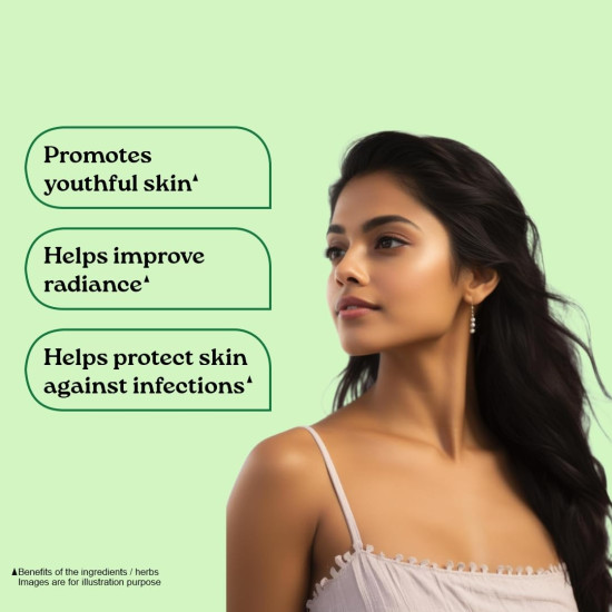 A TATA Product - Organic India Beautiful Skin Capsules - 60 Veg Caps, For Healthy, Radiant & Glow, Helps Rejuvenate Skin & Naturally Purify The Blood, GMP & NPOP Certified Organic