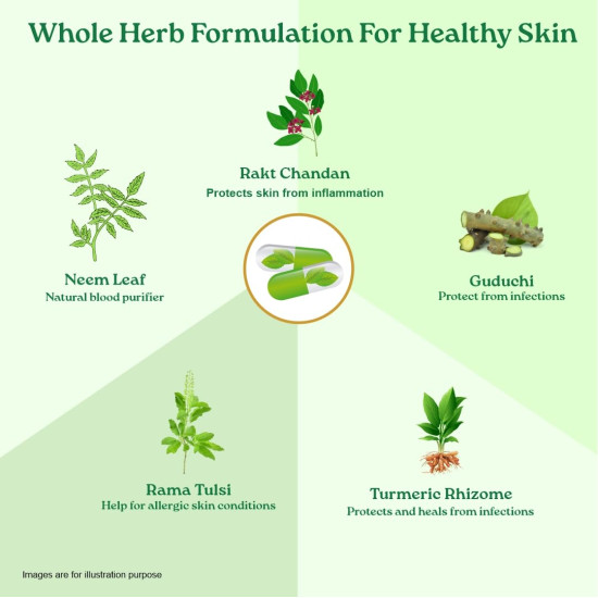 A TATA Product - Organic India Beautiful Skin Capsules - 60 Veg Caps, For Healthy, Radiant & Glow, Helps Rejuvenate Skin & Naturally Purify The Blood, GMP & NPOP Certified Organic