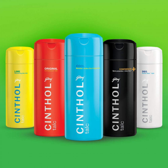 Cinthol Godrej Lime Talcum Powder (Pack of 300g) | Superior Germ Protection | Insta Deo Fragrance