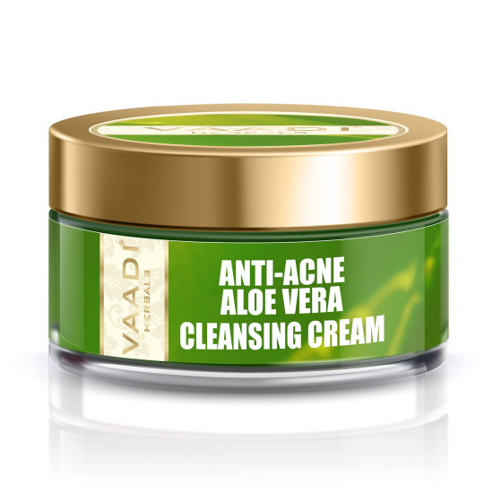 Vaadi Herbals Anti Acne Aloe Vera Cleansing Cream, 50g