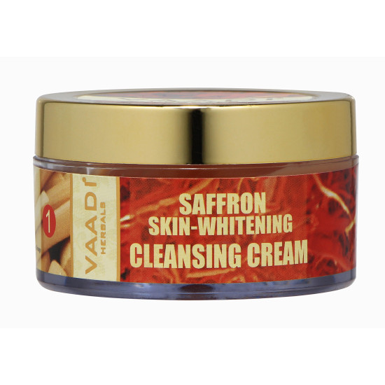 Vaadi Herbals Saffron Skin Whitening Cleansing Cream, 50g