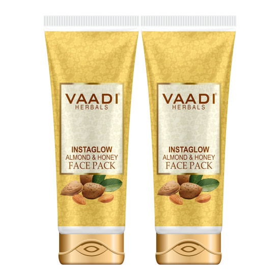 Vaadi Herbals Instaglow Almond and Honey Face Pack, 120gx2