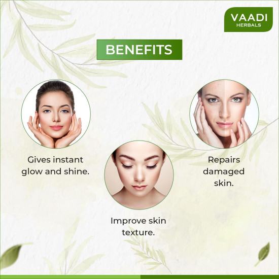 Vaadi Herbals Instaglow Almond and Honey Face Pack, 120gx2