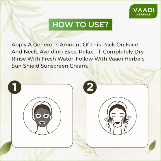 Vaadi Herbals Instaglow Almond and Honey Face Pack, 120gx2