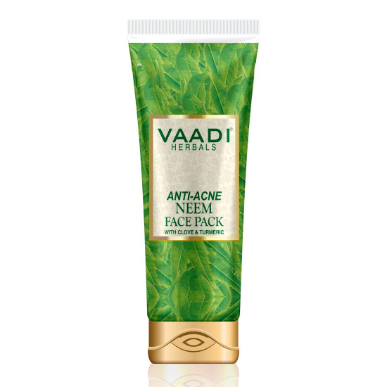 Vaadi Herbals Anti Acne Neem Face Pack with Clove and Turmeric, 120g