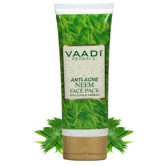 Vaadi Herbals Anti Acne Neem Face Pack with Clove and Turmeric, 120g