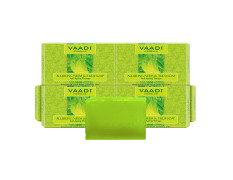 Vaadi Herbals Alluring Neem Tulsi Soap with Vitamin E and Tea Tree Oil, 75g (Pack of 6)