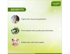 Vaadi Herbals Alluring Neem Tulsi Soap with Vitamin E and Tea Tree Oil, 75g (Pack of 6)