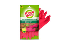 Scotch-Brite Heavy Duty gloves for Dishwashing, gardening, kitchen cleaning, plumbing, Reusable, hair color application, resistance to chemical and cleaning products, Sweat absorption, 1 Pair