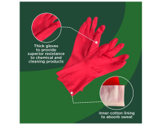 Scotch-Brite Heavy Duty gloves for Dishwashing, gardening, kitchen cleaning, plumbing, Reusable, hair color application, resistance to chemical and cleaning products, Sweat absorption, 1 Pair