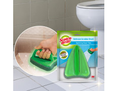 Scotch-Brite Bathroom Tile Scrubber Brush- Cleans Tiles, hard to reach corners, Floors, Tough stain removal, Ergonomic handle for excellent grip, Triangular Head for easy cleaning
