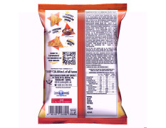Bingo! Mad Angles Mmmmm Masala – Masala Flavoured Corn-Based Triangle Chips Pack for Snacks - 66g
