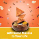 Bingo! Mad Angles Mmmmm Masala – Masala Flavoured Corn-Based Triangle Chips Pack for Snacks - 66g