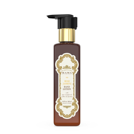 Kama Ayurveda Rose Jasmine Hand Lotion with Pure Essential Oils of Rose and Jasmine, 200ml