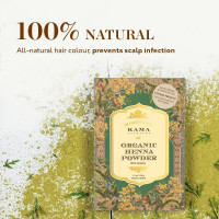 Kama Ayurveda 100% Organic Henna Powder, 100g - Brown Kama Ayurveda 100% Organic Henna Powder, 100g - Brown