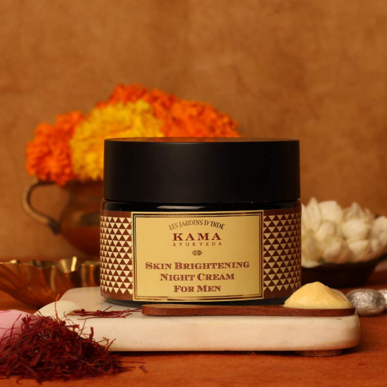 Kama Ayurveda Brightening & Smoothening Night Cream For Men, 50g