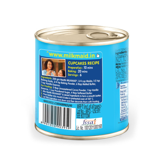 Milkmaid Nestle Tin, 380G/400G (Weight May Vary), Liquid