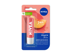 NIVEA Lip Balm, Fruity Peach Shine, 4.8g