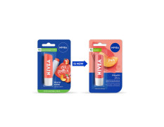 NIVEA Lip Balm, Fruity Peach Shine, 4.8g