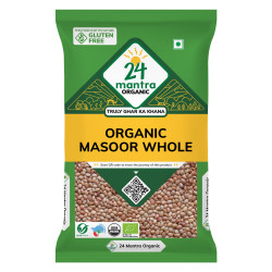 24 Mantra Organic Products Masoor Whole, 500g