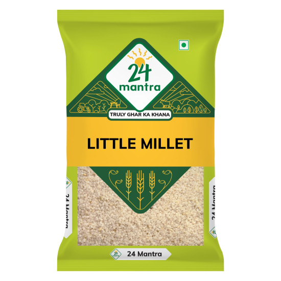 24 Mantra Little Millet - 500gms | Pack of 1 | 100% Organic | Chemical Free & Pesticides Free | Gluten-Free…