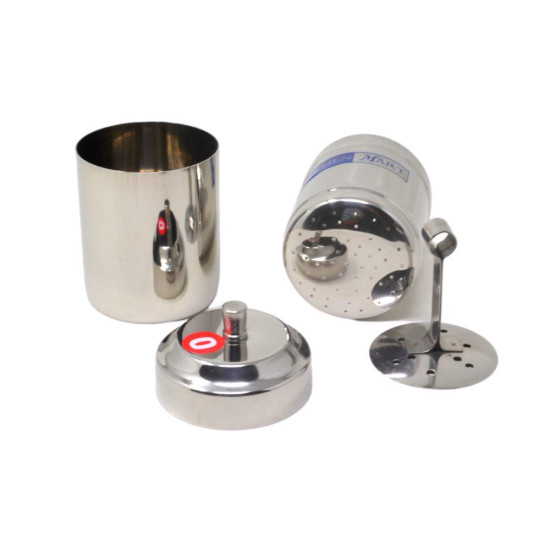Kitchen Mart Stainless Steel South Indian Filter Coffee Drip Maker, Madras Kappi, Drip Decotion Maker 200ml Medium size (2-4 Cup)
