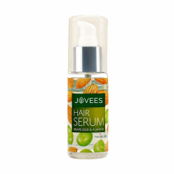 Jovees Herbal Hair Serum Grape Seed and Almond | For Frizzy Hair | Prevents Hairfall | For Men & Women | (60ml)