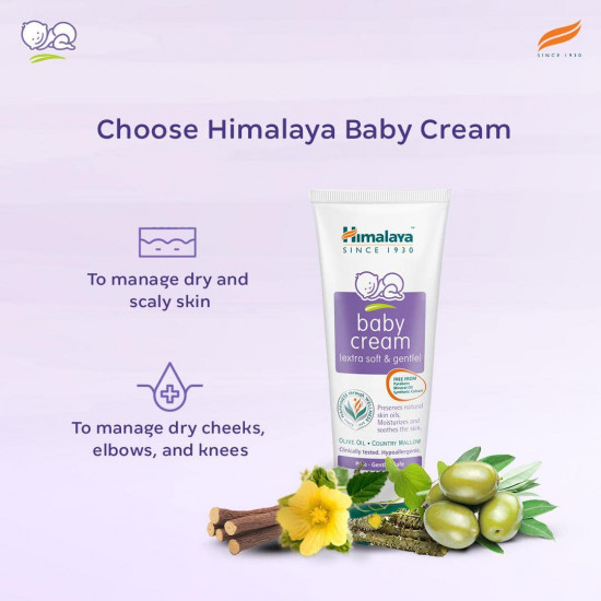 Himalaya Baby Cream, Face Moisturizer & Day Cream, For Dry Skin 200ml