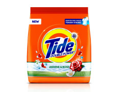 Tide Plus Detergent Washing Powder - 500g | Jasmine & Rose Fragrance | Removes deep-seated Oil, Gravy, Tea Stains | 500gm, Pack of 1