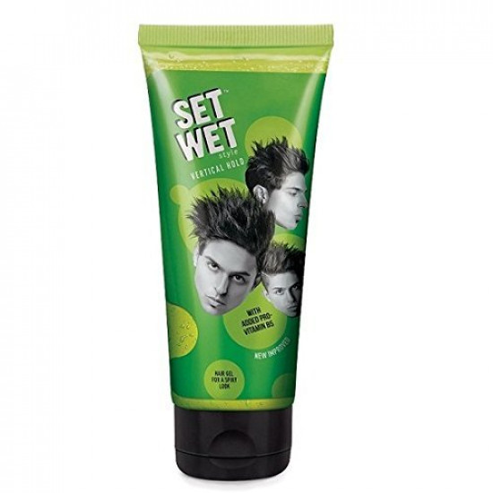 Set Wet Style Vertical Hold Hair Gel Hair Styler, 100ml (Pack of 3)