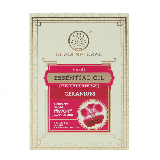 KHADI NATURAL Geranium Essential Oil (15ml)