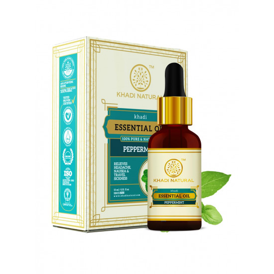 Khadi Natural Herbal Peppermint Essential Oil, 15ml