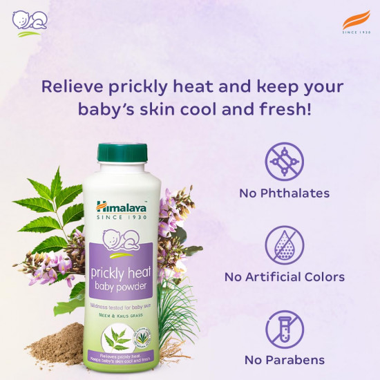 Himalaya Prickly Heat Baby Powder with Neem and Yashada Bhasma, 100g