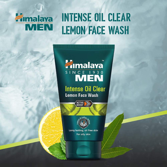 Himalaya MEN Intense Oil Clear Lemon Face Wash, 50ml