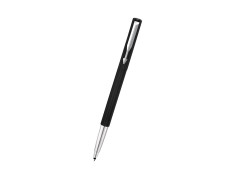 Parker Vector Standard Chrome Trim Roller Ball Pen| Black Body Color| Ink Color - Blue | For Employees | Perfect For Professional Use
